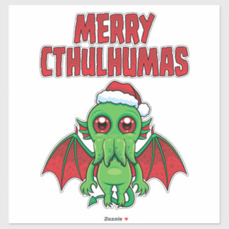 Merry Cthulhumas Seasons Greetings Sticker