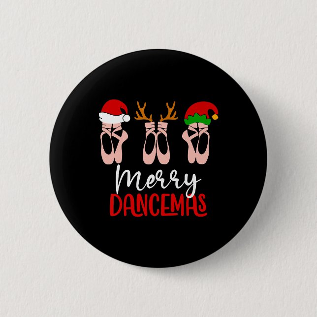 Merry Dancemas  Button (Front)