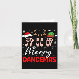 Merry Dancemas Christmas Ballet Scute Ss Cute Sss  Card