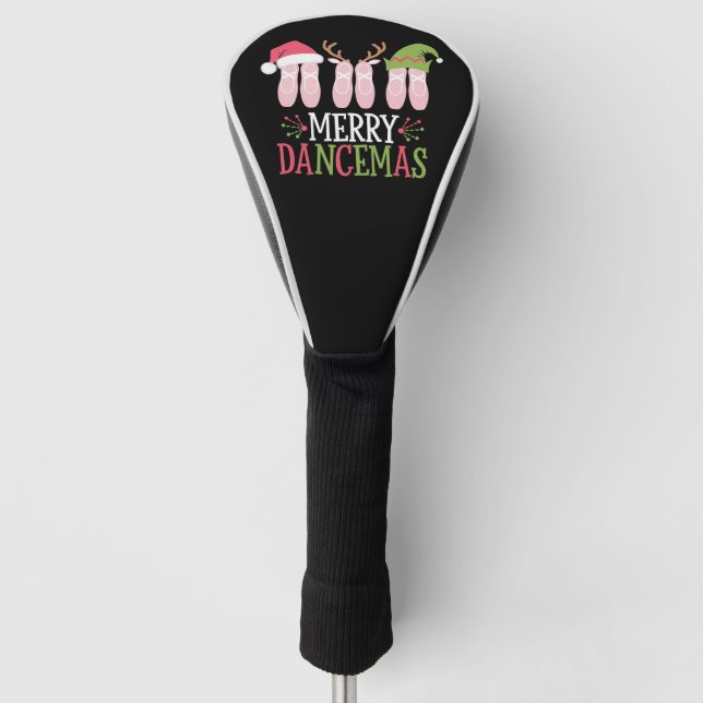 Merry Dancemas Christmas Ballet Shoes Dancing Golf Head Cover (Front)