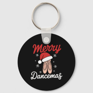 Merry Dancemas Llet Dancer Teacher Christmas Dance Keychain