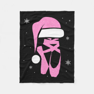 Merry Dancemas Santa Hat Funny Xmas Christmas Wome Fleece Blanket
