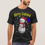 Merry Dinkmas - Pickleball Snowman T-Shirt<br><div class="desc">Merry Dinkmas - Pickleball Snowman features the quote "Merry Dinkmas!" and a pickleball snowman with a pickleball paddle. The pickleball snowman plays in snowing. It's snowing pickleballs. It's a funny pickleball design and it's always fun to have it. Get this for yourself. And get it as a gift to a...</div>