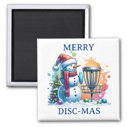 Merry Disc_mas  Disc Golf Christmas Magnet