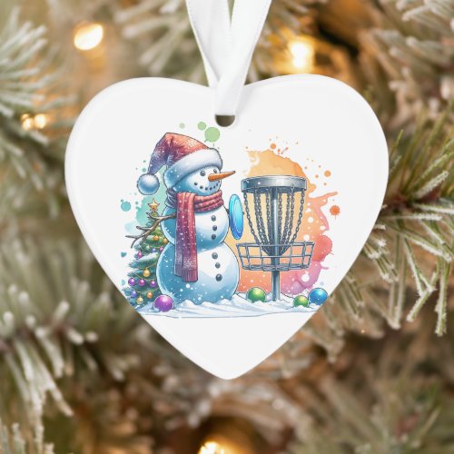 Merry Disc_mas  Disc Golf Personalized Christmas Ornament