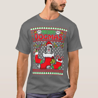 Merry Dogmas Australian Cattle Dog Funny Ugly Chri T-Shirt