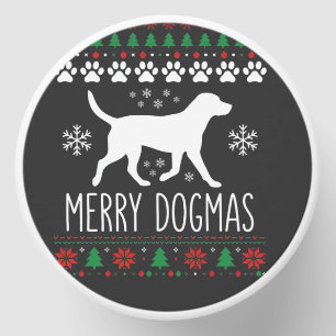 Merry Dogmas Christmas Dog Vector Mini Candle Favors