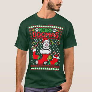 Merry Dogmas Finnish Lapphund Dog Funny Ugly Chris T-Shirt