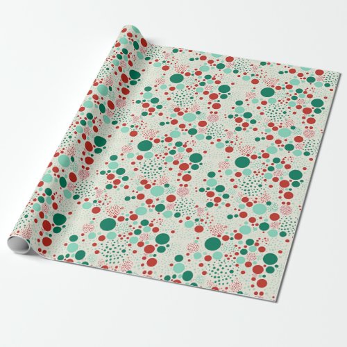 Merry Dots Seasonal Holiday Dots Wrapping Paper
