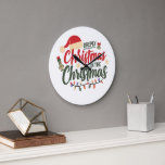 Merry Drepey Christmas Design Clock – Unique Holid