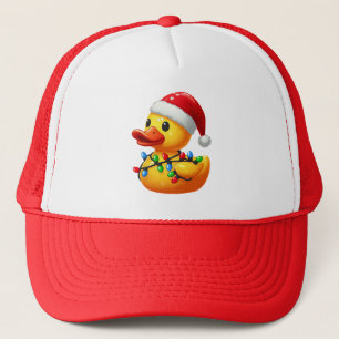 Merry Duckmas, Santa Rubber Duck Christmas Trucker Hat