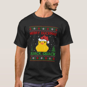 Merry Duckmas Ugly Xmas Sweater Rubber Duck Christ