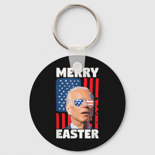 Merry Easter President 4th Of July American Keychain