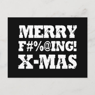 MERRY EFFING XMAS -.png Holiday Postcard
