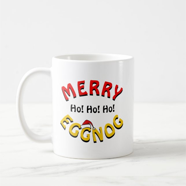Merry Eggnog (Holidays joke) Coffee Mug (Left)