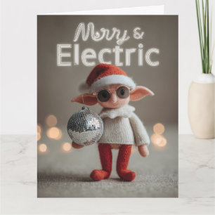 MERRY & ELECTRIC: Whimsical Christmas Elf Doll Card