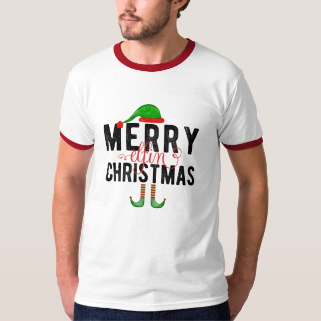 Merry Elfin Christmas T-Shirt (Front)