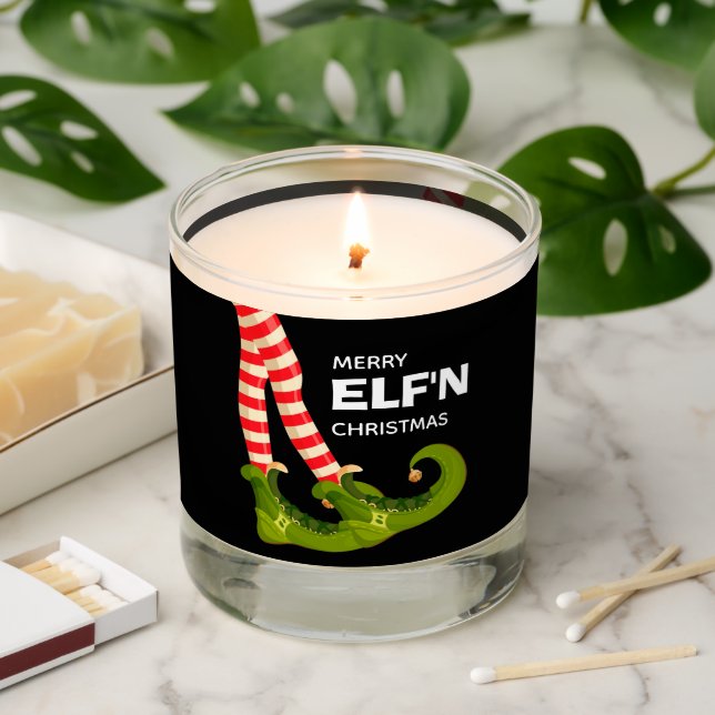 Merry Elf'n Christmas Scented Candle (Lit)