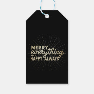 Merry Everything & a Happy Always Holiday Gift Tags