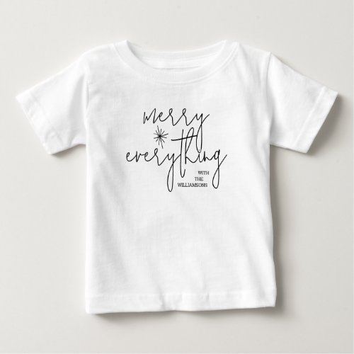 Merry Everything Christmas Baby T_Shirt