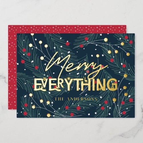 Merry Everything Christmas Holiday Foil