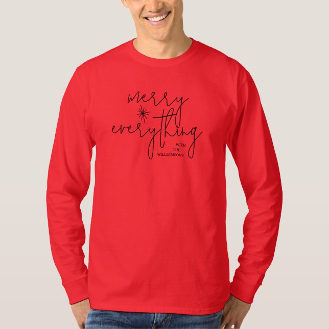 Merry Everything Christmas T-Shirt (Front)