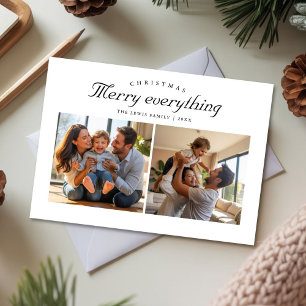 Merry Everything Family Photo Greeting Card