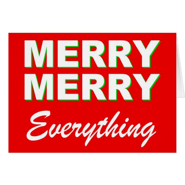 Merry Everything for the Holidays Cards