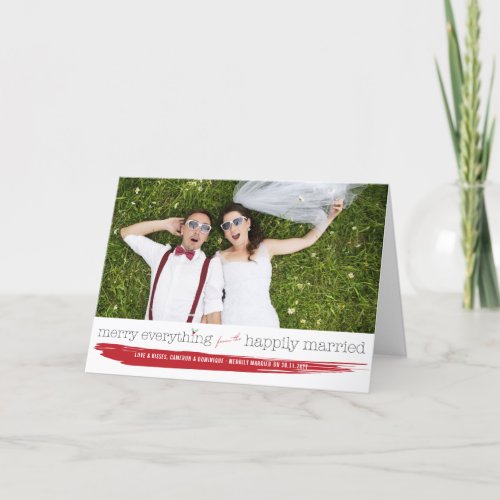 Merry Everything From The Happily Married Photo Holiday Card