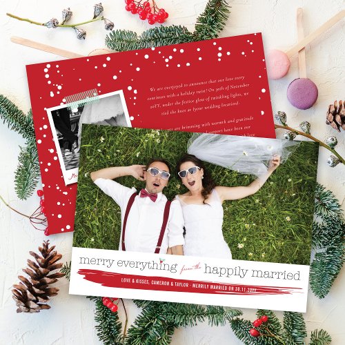 Merry Everything From The Happily Married Photo Holiday Card