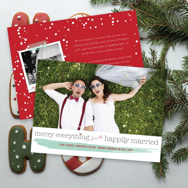 Merry Everything From The Happily Married Photo Holiday Card (Creator Uploaded)