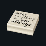 Merry Everything & Happy Always Rubber Stamp<br><div class="desc">Stylish and chic Merry Everything & Happy Always Holiday Rubber Stamp.  Perfect for any craft or card sending to add a little extra love and light to your gift.  Has other accessories that can be found on www.sparklenglitter.com</div>