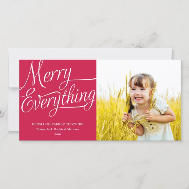 MERRY EVERYTHING | HOLIDAY PHOTO CARD (Front)
