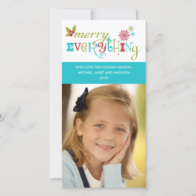 Merry Everything - Multi Cultural Holiday Card (Front)