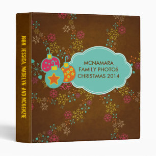 Merry Everything Ornaments Holiday Custom Binder