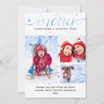 MERRY Everything Photo | Color Matching Typography Holiday Card