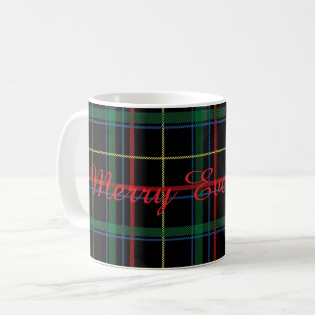 Merry Everything Plaid Mug (Front Left)
