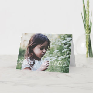 Merry Everything Retro Art Deco Photo Holiday Card