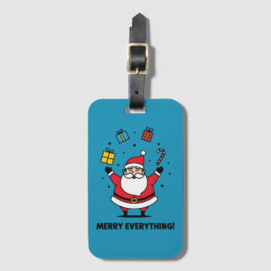 Merry Everything Santa Luggage Tag