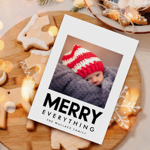 Merry Everything Square Picture Modern Holiday Card