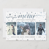 MERRY Everything with Color Matching Typography Holiday Card