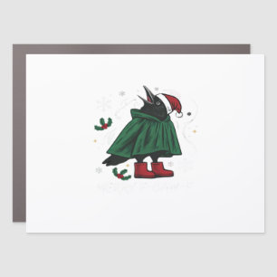 Merry F Caw F Funny Graphic Style Car Magnet