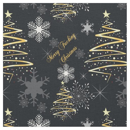 Merry F*cking Christmas Fabric