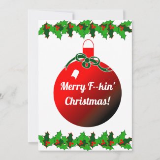 Merry F**king Christmas Card