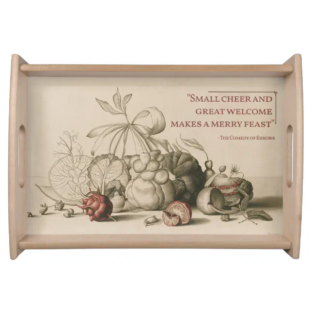 "Merry Feast" Shakespeare Serving Tray