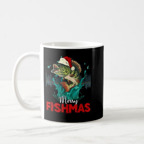 Merry Fishmas Christmas Fishing Lover Fisherman Xm Coffee Mug