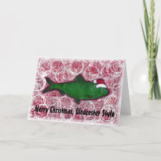 Merry Fishmas! Fish Art, Merry Christmas, Glouc... Holiday Card