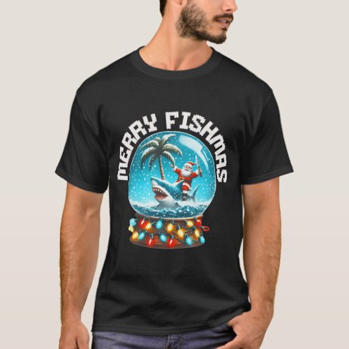 Merry Fishmas Funny Christmas Xmas T-Shirt