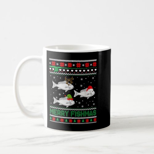 Merry Fishmas Funny Fishing Lover Christmas Fish S Coffee Mug