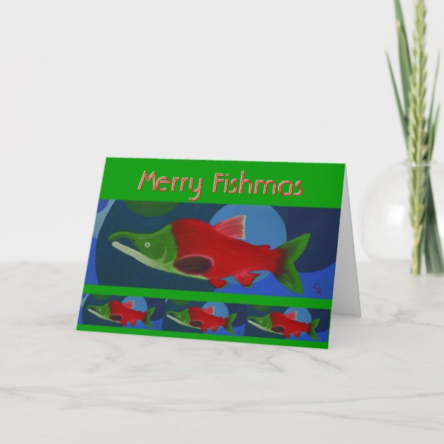 Merry Fishmas Holiday Card (Front)
